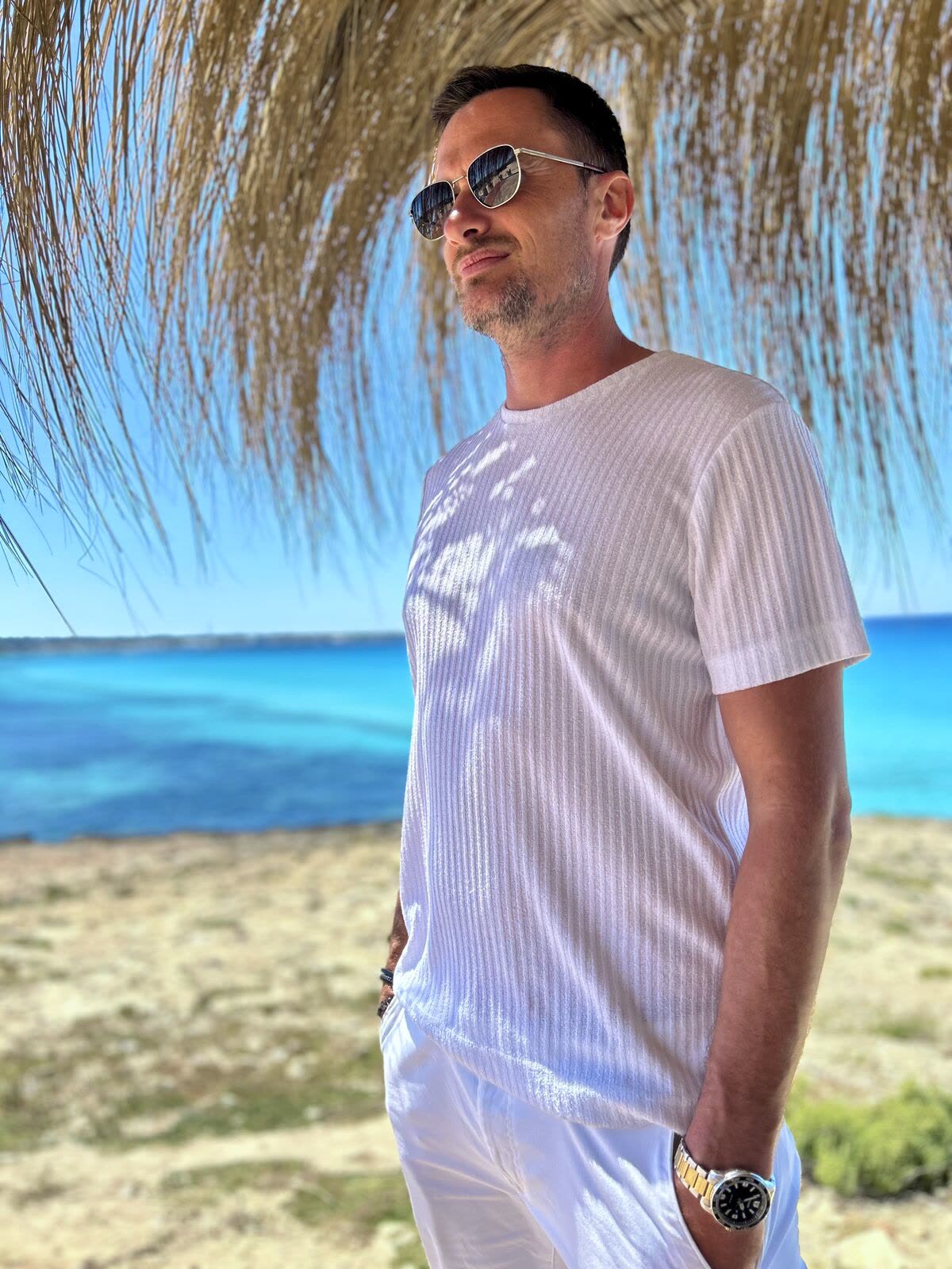 Private boat trip from Ibiza to Formentera with turquoise water