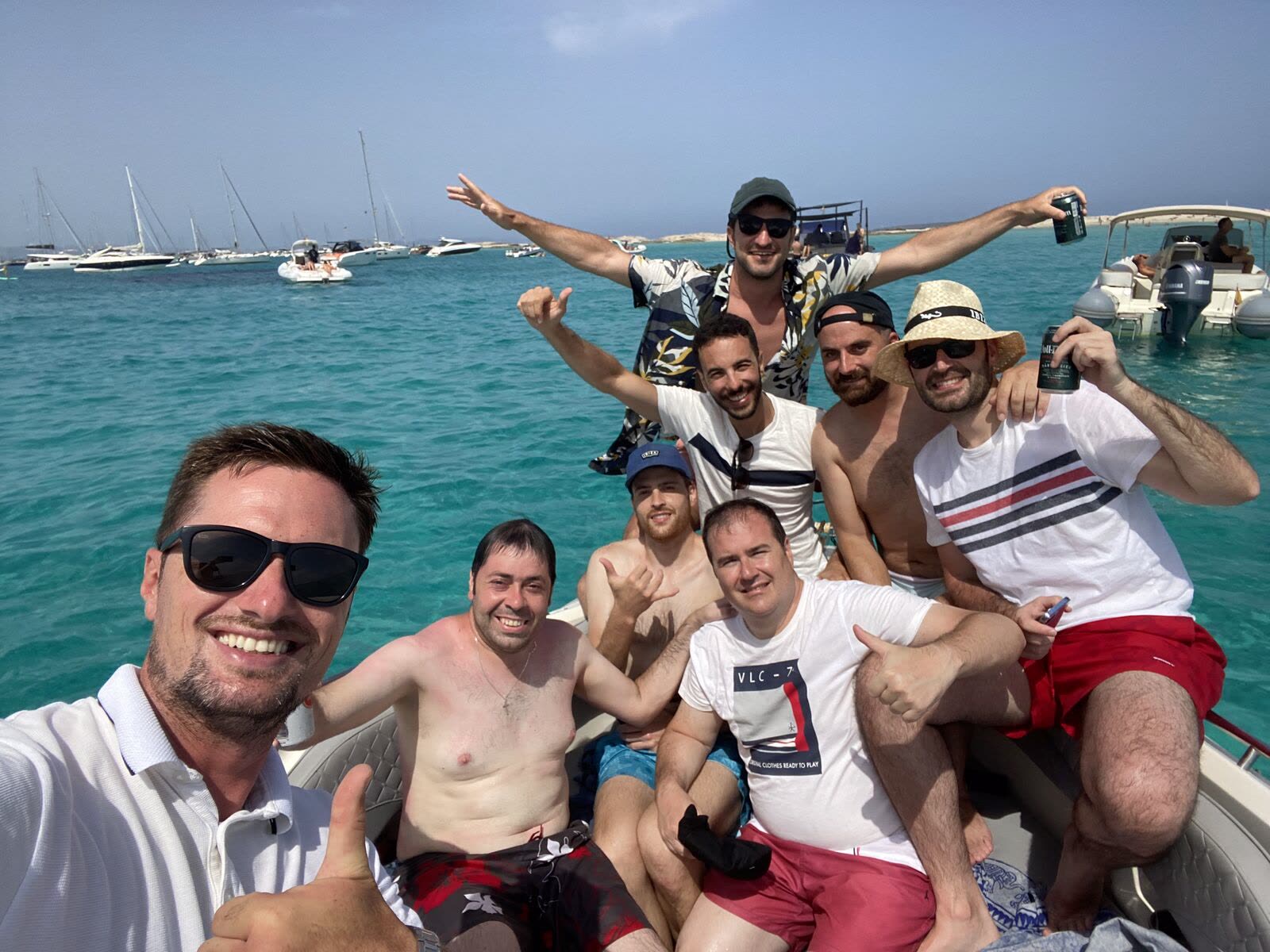Sunset cruise Ibiza — west coast golden hour Es Vedrà Cala Comte